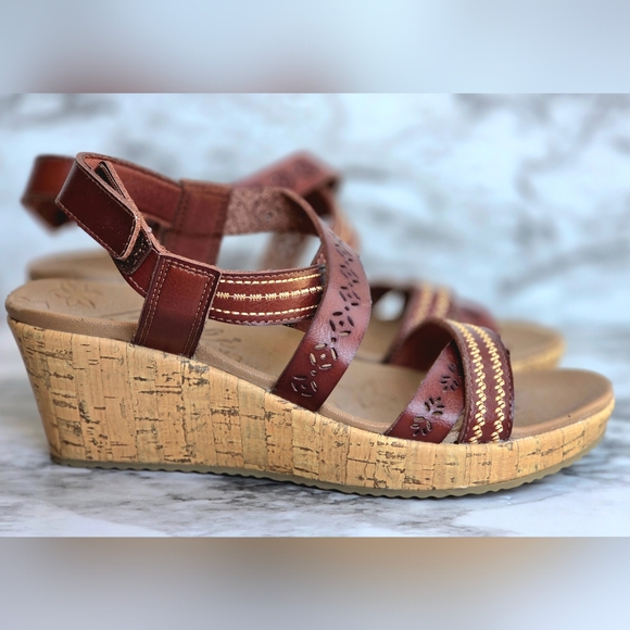 Skechers Shoes - Cali From Skechers Beverlee Brown Wedge Sandals